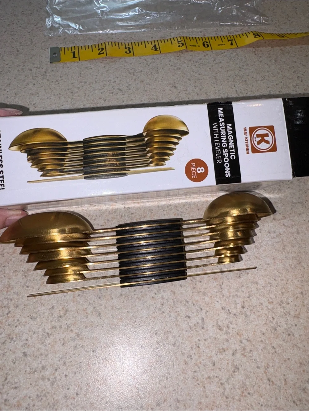 Magnetic Stainless Steel Measuring Spoons - 8 Piece